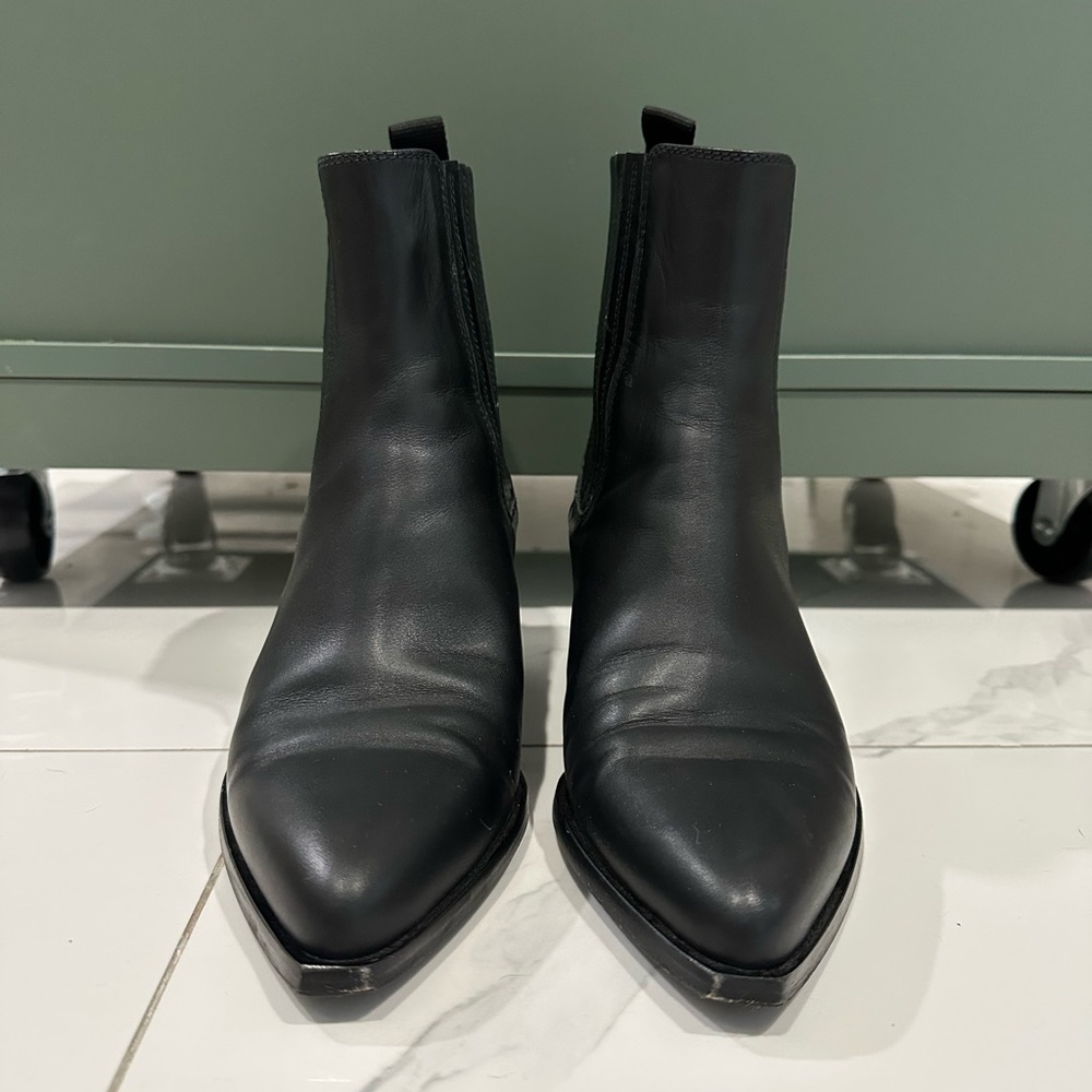 Margaux Agnes Black Western Booties